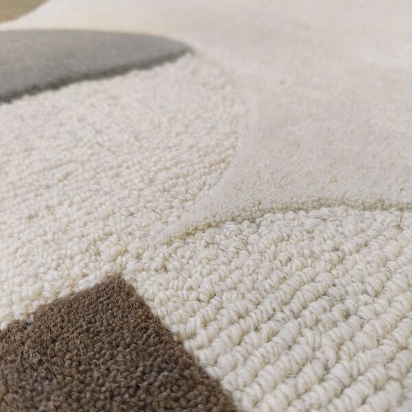 Килим, Mia Scallop Frame Flair Rugs, натурален, 160x230 см