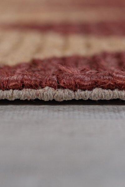 Килим, Effie Diamond Jute Flair Rugs, теракота, 120x170 см