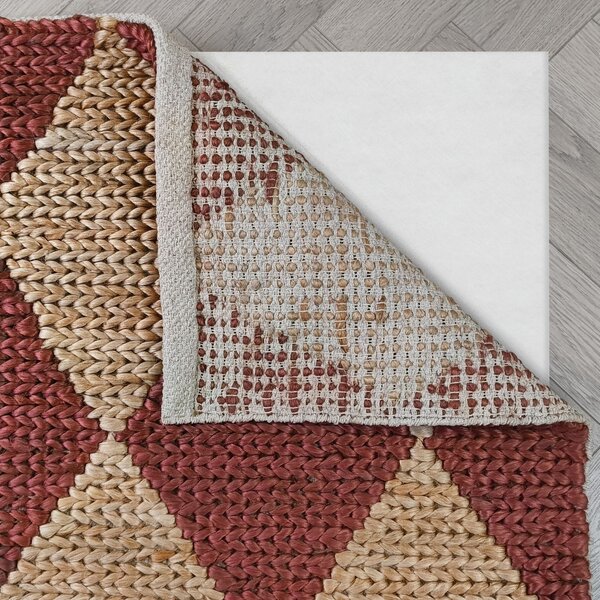 Килим, Effie Diamond Jute Flair Rugs, теракота, 120x170 см