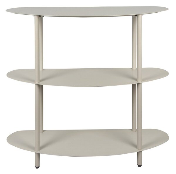 Сив метален стелаж 90x82x28 cm Riqueza – Leitmotiv