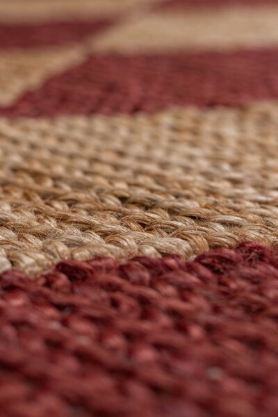 Килим, Effie Diamond Jute Flair Rugs, теракота, 120x170 см