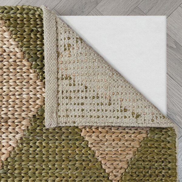 Килим, Effie Diamond Jute Flair Rugs, маслиненозелен, 160x230 см