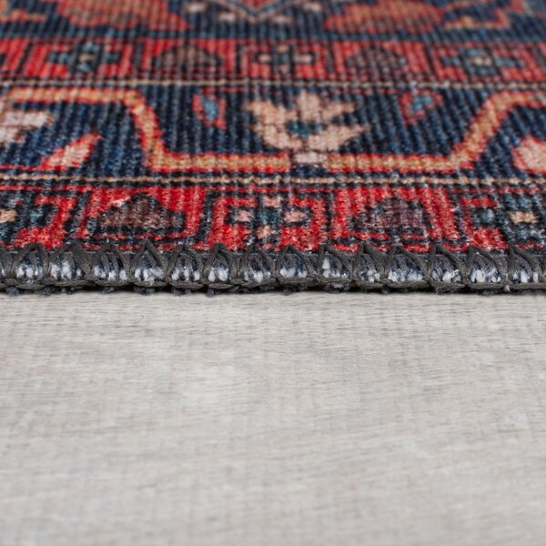 Килим, Medallion Washable Flair Rugs, червен, 115x170 см