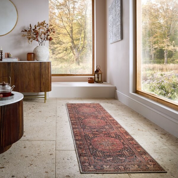 Килим пътека, Nico Global Flair Rugs, червен, 60x230 см