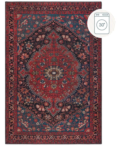 Килим, Medallion Washable Flair Rugs, червен, 115x170 см