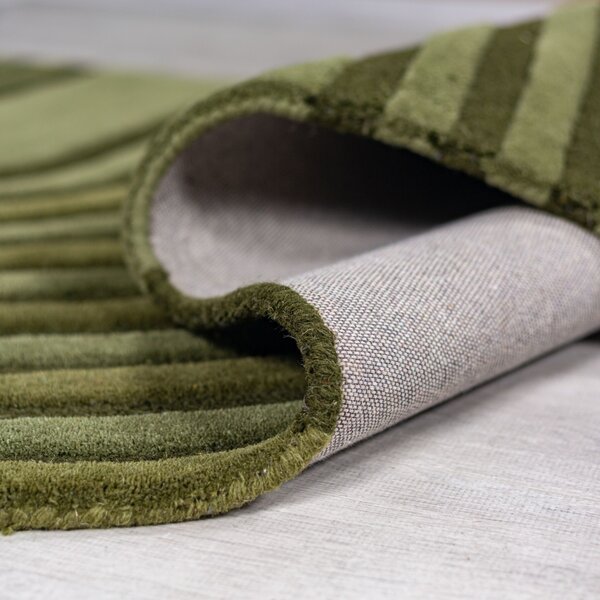Килим, Conway Retro Shaped Flair Rugs, маслиненозелен, 120x180 см