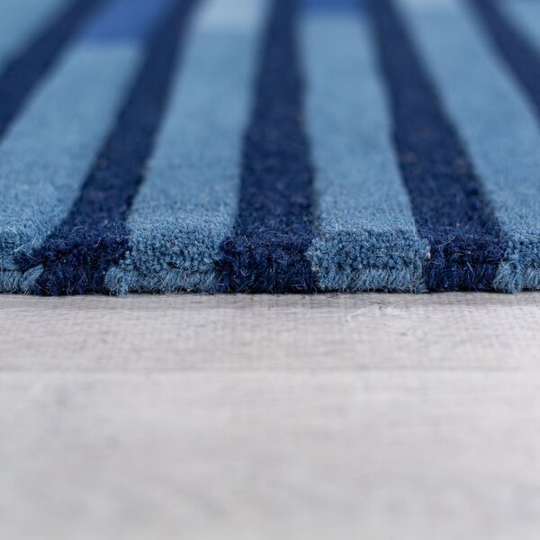 Килим, Conway Retro Shaped Flair Rugs, тъмносин, 120x180 см
