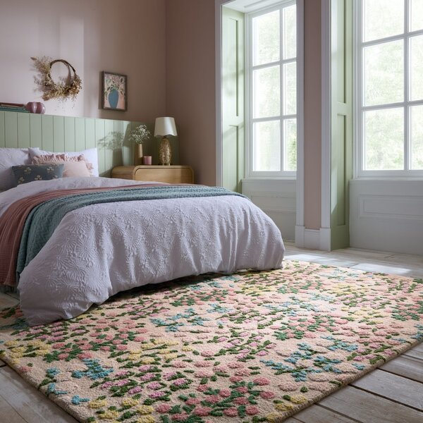 Килим, Emilia Floral Flair Rugs, екрю, 120x170 см