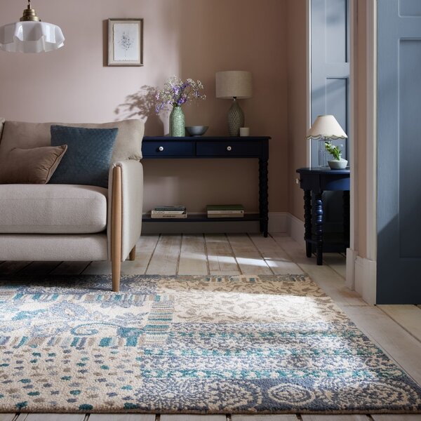 Килим, Eloise Patchwork Flair Rugs, син, 120x170 см