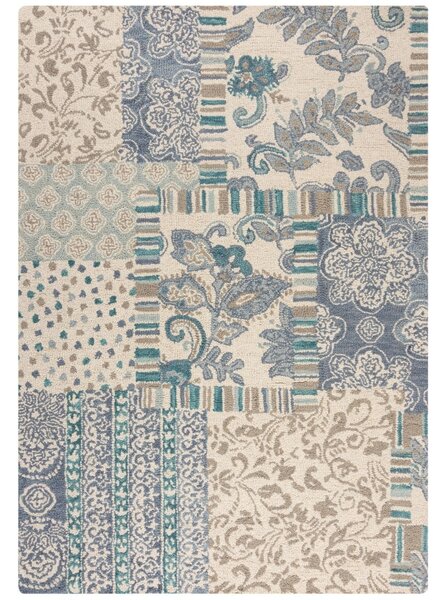 Килим, Eloise Patchwork Flair Rugs, син, 120x170 см