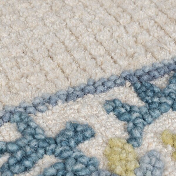 Килим, Myla Floral Frame Flair Rugs, син, 120x170 см