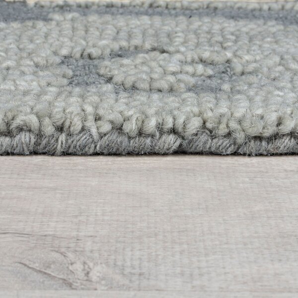 Килим, Dion Ikat Wool Flair Rugs, син, 160x230 см