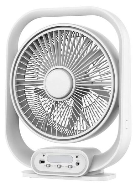 Настолна LED лампа с вентилатор, 2W/230V, бяла