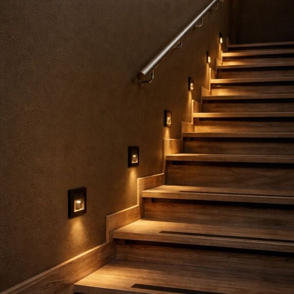 Rabalux 77195 - LED осветително тяло за стълби LUNCA LED/1W/230V 3000/4500/6500K черно