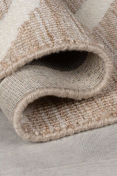 Килим, Micah Circular Knit Flair Rugs, бежов, 160x230 см