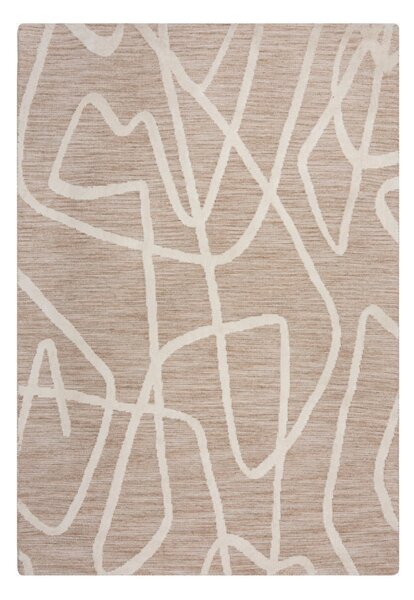 Килим, Micah Circular Knit Flair Rugs, бежов, 160x230 см