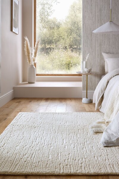 Килим, Harris Boucle Wool Flair Rugs, екрю, 160x230 см