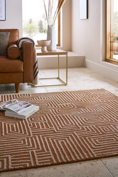 Килим, Kylo Circular Knit Flair Rugs, теракота, 120x170 см