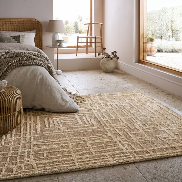 Килим, Elliot Circular Knit Flair Rugs, бежов, 160x230 см