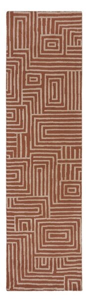 Килим пътека, Kylo Circular Knit Flair Rugs, теракота, 80x300 см
