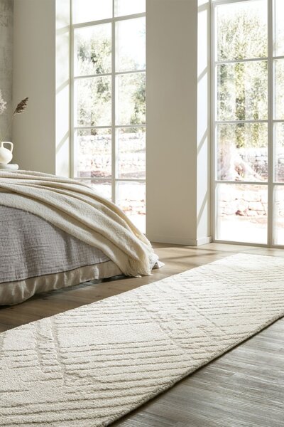 Килим пътека, Remy Circular Knit Flair Rugs, крем, 80x300 см