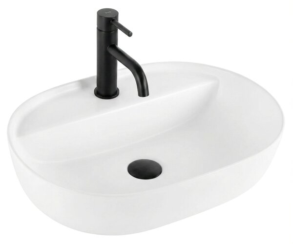 Умивалник за плот REA Aura 51 White Matt