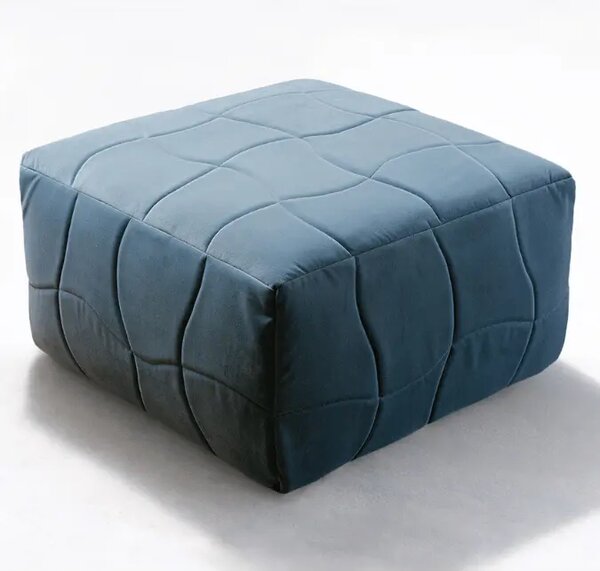 Дизайнерска табуретка DAGI Waves in smoky blue 70/70/40 см