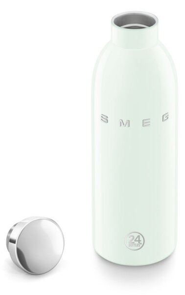 Термо бутилка SMEG Clima 50's Style WBF01PG, 500 мл, Херметично затваряне, Двустенна, Неръждаема стомана 18/8, Зелен