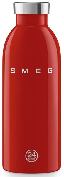 Термо бутилка SMEG Clima 50's Style WBF01RD, 500 мл, Херметично затваряне, Двустенна, Неръждаема стомана 18/8, Червен