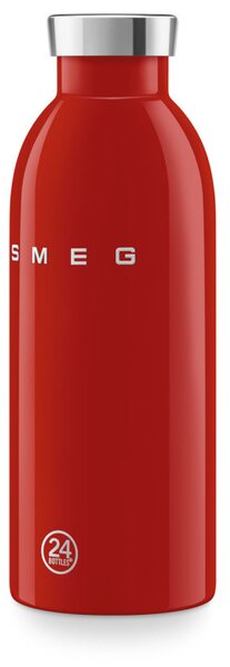 Термо бутилка SMEG Clima 50's Style WBF01RD, 500 мл, Херметично затваряне, Двустенна, Неръждаема стомана 18/8, Червен