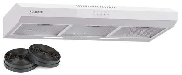 Klarstein Contempo 90, аспиратор, 90 см, под шкаф, 200 м³/ч, LED, акрил, неръждаема стомана