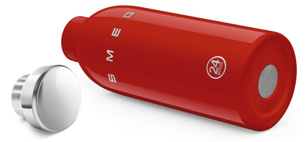 Термо бутилка SMEG Clima 50's Style WBF01RD, 500 мл, Херметично затваряне, Двустенна, Неръждаема стомана 18/8, Червен