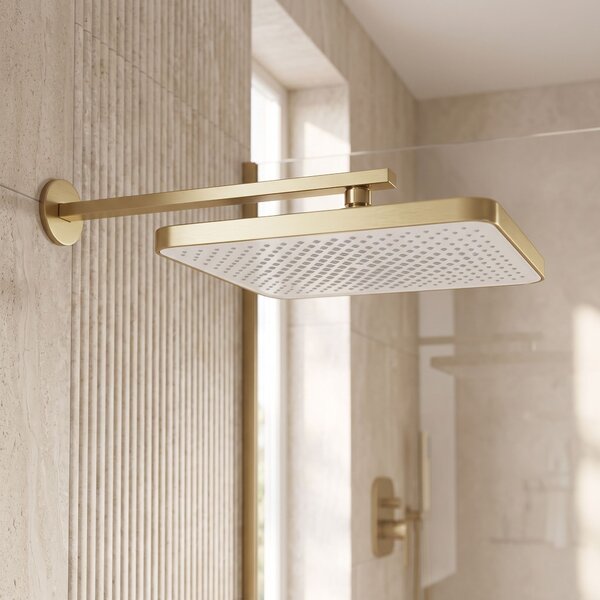 Правоъгълна душ пита REA JS-032 Brushed Gold
