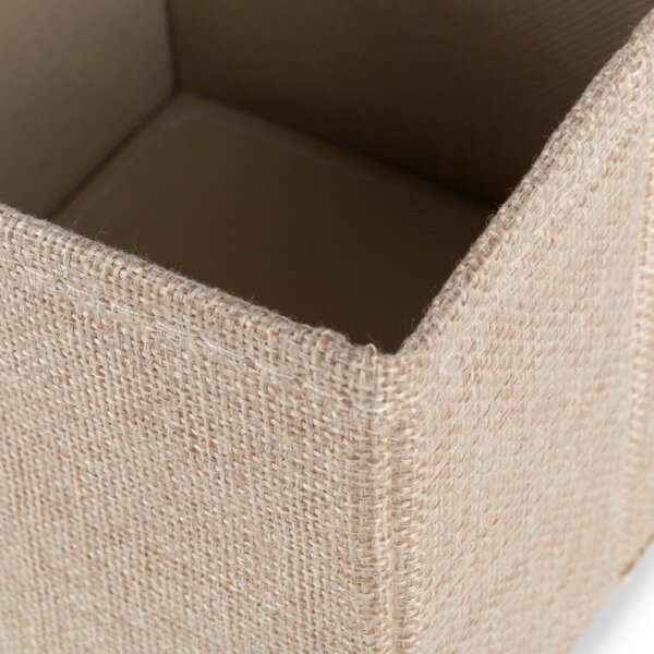 Бежови текстилни кутии за съхранение в комплект 2 бр. 14x12x12 cm Sandy – Compactor