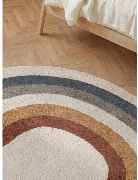 Кремав памучен детски килим подходящ за пране/ръчно изработен 140x200 cm Snuggle Riva – Hanse Home