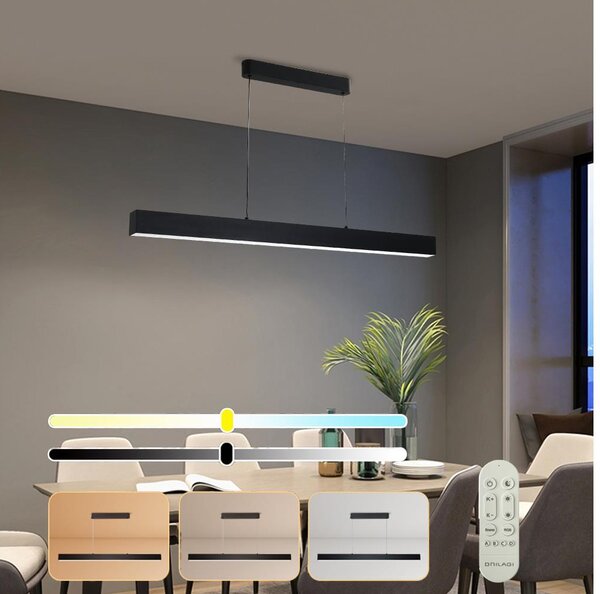 BRILAGI - LED регулируем полилей SLEEKLINE SMART LED/40W/230V Wi-Fi черен+DO