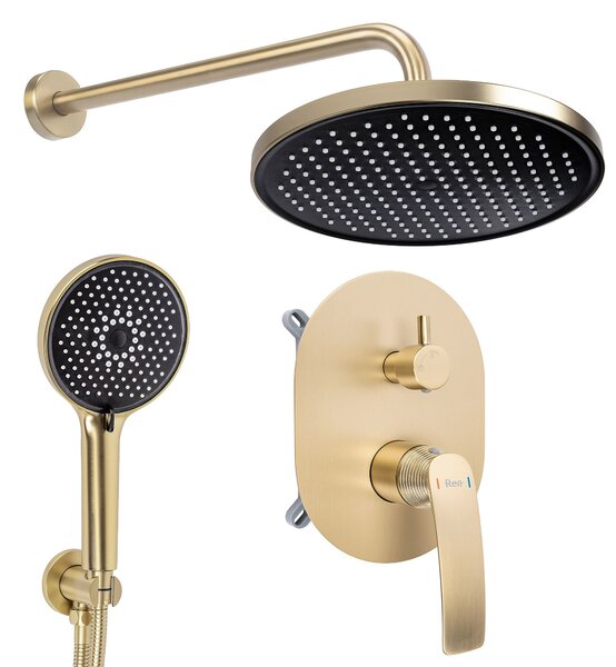 Душ система за вграждане Rea Como M2 Brush Gold + BOX
