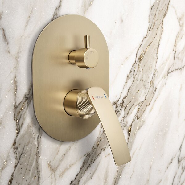Душ система за вграждане Rea Como M2 Brush Gold + BOX