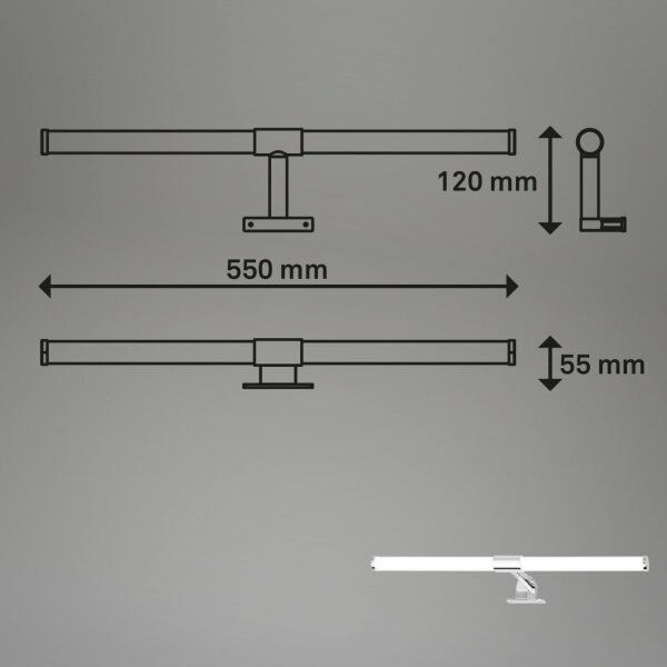 Briloner - LED огледално осветление за баня SALA LED/8W/230V 4000K IP44