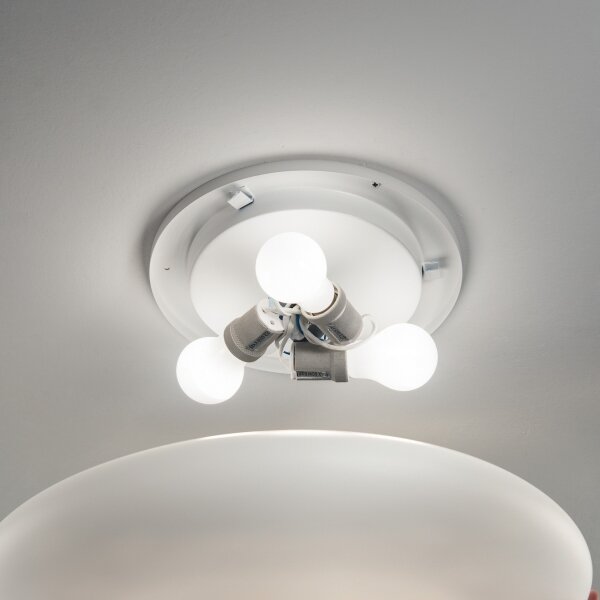 Ideal Lux - Таванно осветително тяло SMARTIES 3xE27/42W/230V, диаметър 60 см, бяло