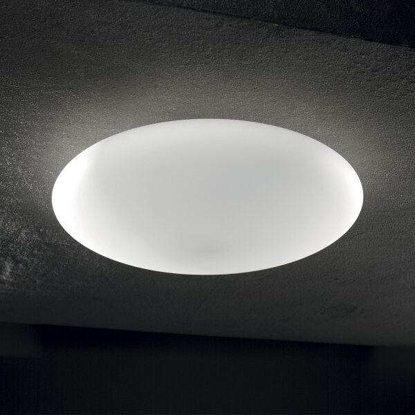 Ideal Lux - Таванно осветително тяло SMARTIES 2xE27/42W/230V Ø 42,5 см в бял цвят