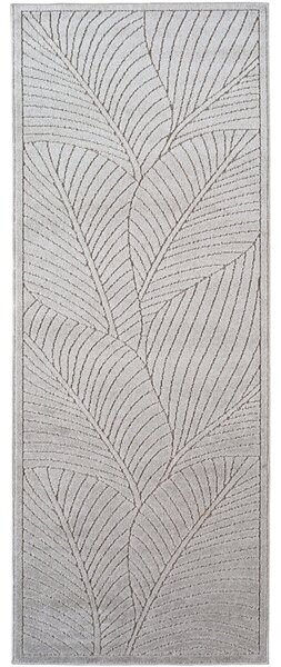Килим Traversa NOVA V3, сребрист, 80x250 см