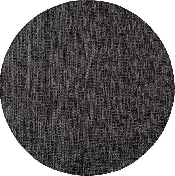 Кръгъл килим MIRA V1, черен, 120x120 см