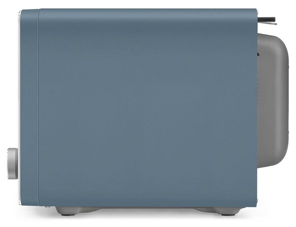 Комбинирана микровълнова фурна с горещ въздух SMEG Collezione MOC02SBMEU, 900W, 27 л, 25 програми, Плавно затваряне, Индивидуални настройки, Син