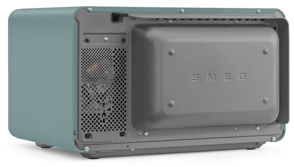 Комбинирана микровълнова фурна с горещ въздух SMEG Collezione MOC02EGMEU, 900W, 27 л, 25 програми, Плавно затваряне, Индивидуални настройки, Зелен