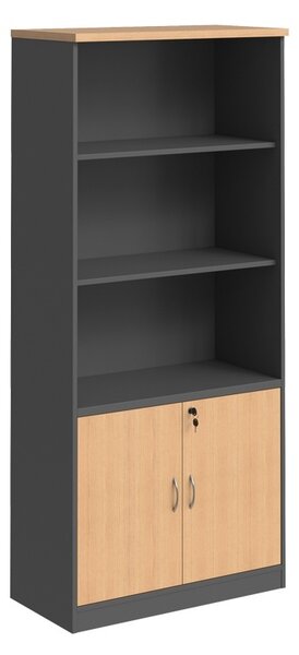 Книжна лавица „Fesialo“, антрацит, 80x40x180 см