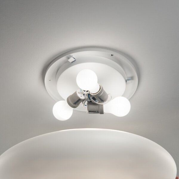 Ideal Lux - Таванно осветително тяло SMARTIES 3xE27/42W/230V, диаметър 60 см, бяло