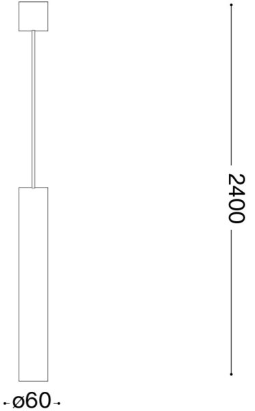 Ideal Lux - LED полилей на кабел LOOK 1xGU10/7W/230V CRI 90 Ø 6 см лъскав хром