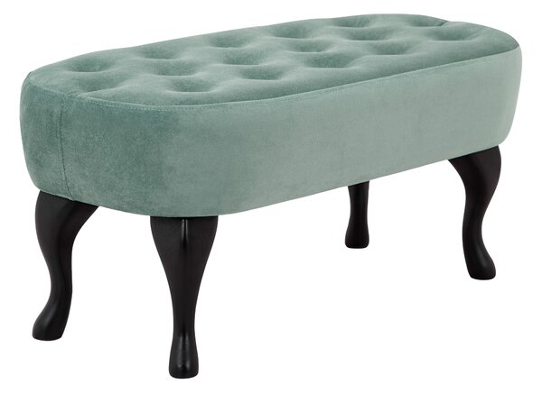 Пейка diYana капитонирана в тюркоаз, 84x42x38 см