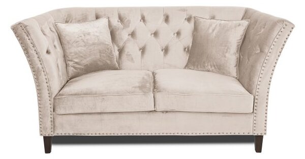 Двуместен диван Chesterfield Queen в бежово, 175/92/92 см